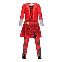 Costume de Princesse Rouge pour Fille, Combinaison Rouge avec Perruque, Tenues D'Halloween, Fêtes, Cosplay, 5-12 Ans, XL