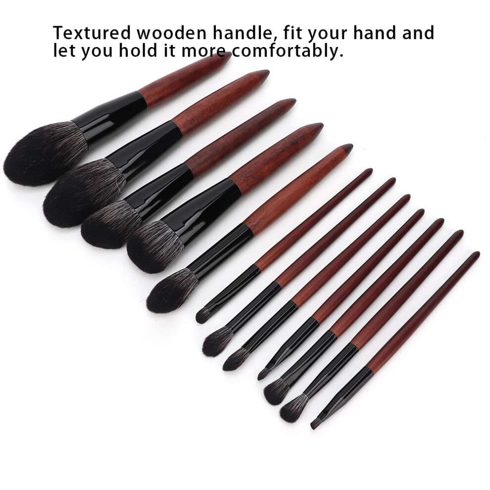 12pcs Makeup Brush Set for Powder Blusher Eyeshadow Eyeliner Lip Durable