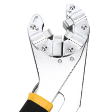 8-Inch Multi-Function Adjustable Wrench, High Carbon Steel, Silver/Black