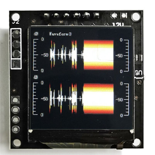 1.3in  LCD Music Spectrum Display Analyzer MP3 Power Amplifier Audio Level Indicator Rhythm Balanced VU METER Module 2