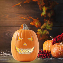 Halloween Pumpkin Lantern Jack O'Lantern Halloween Desktop Decoration for Home Office Haunted House Decoration