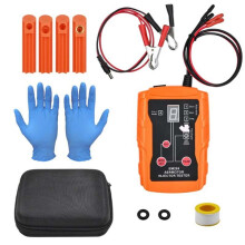 AERMOTOR EM288 Auto Brandstofinjector Tester met Reinigingsgereedschapsset 8 Pulsmodi Brandstofinjector Spuitmond Tester Tool