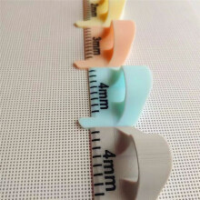 4 Peças de Régua de Dedo de Costura para Pontos Uniformes, Medidor de Costura, 4 mm, 3 mm, 2 mm, Modelos de Quilting, Régua de Costura