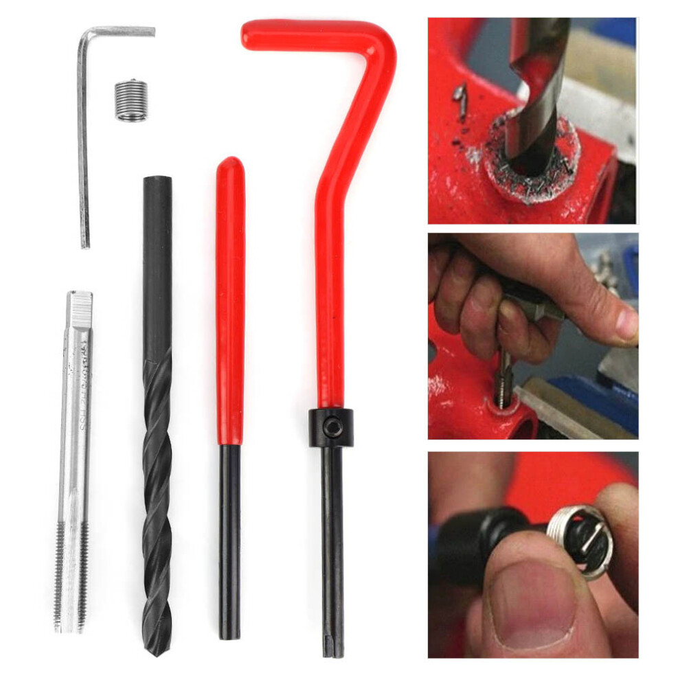 30-Piece M6x0.75 Thread Repair Kit Stainless Steel