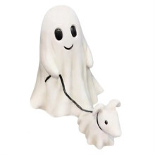 Walking Walking Dog Standbeeld Halloween Decor Binnen Buiten Spooky Dog Halloween Beeldje B