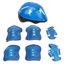 Kinder Fahrradhelm-Set - Verstellbarer Schutzhelm für 5-14 Jahre, Blau