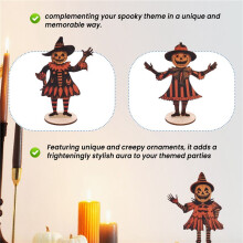 Festone di Halloween In Legno con Bandierine Vintage di Halloween, Banner da Appendere per Fattoria Vintage, Decorazioni di Halloween con Corda B