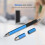Multi-Function Cloth Tip Disc Ball Pen Stylus Blue for Mobile Phones & Tablets 12