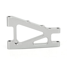 2 Stück Aluminium Vorderachsschenkel-Upgrade für 1/10 4WD Off-Road RC-Fahrzeug (Silber)