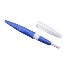Sticknadel für Stickfilz, 3 feine Nadeln im Set für DIY-Handarbeiten (Blau)