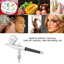 G-130 Gravity Feed Dual Action Airbrush Kit 0.3mm, 7cc Cup, 15-50 PSI