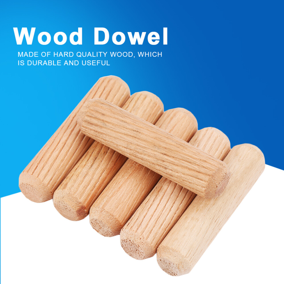 Wood Dowel Pins 100Pcs M10 X 40Mm Cross Grain Diy Fit For Furniture Building 9451392489194