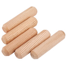 High-Quality Wood Dowel Pins M10 x 40mm Cross Grain 100pcs for Furniture DIY