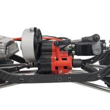 Metalowa Kompletna Skrzynia BiegóW Skrzynia BiegóW z Dig Gear 1 Speed dla 1/10 RC Crawler Car Axial SCX10 AX10 Wraith, Titanium