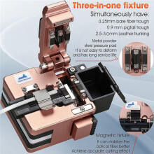 COMPTYCO AUA-X2 High Precision Fiber Cleaver with Waste Fiber Box,FTTH Fiber Optic Cold Connection Hot Melt Cable Cutter Tools