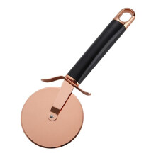 Classic Pizza Cutter-Stainless Steel Pizza Cutter Wheel-Easy to Cut and Clean(Black & Gold)