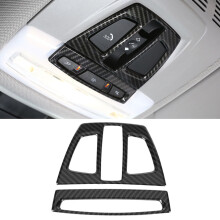 2pcs Carbon Fiber Look Reading Light Cover Trim for 3 Series F30 F34 X5 X6 X1 X2