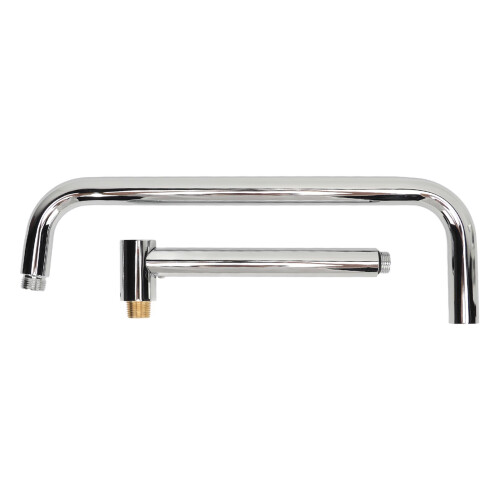 Stainless Steel Shower Head Extension, Rotatable 13in Wall Mount