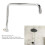Stainless Steel Shower Head Extension, Rotatable 13in Wall Mount 4
