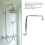 Stainless Steel Shower Head Extension, Rotatable 13in Wall Mount 5