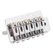 Tremolo System for ST Guitar with Locking Vibrato Bridge Silver