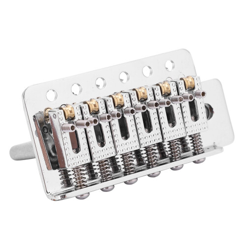 Tremolo System for ST Guitar with Locking Vibrato Bridge Silver