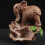 Cute Ceramic Elephant Backflow Incense Burner for Decor, 12cm 1