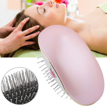 Negative Ion Electric Hairbrush Pink, Massage Comb, Portable Scalp Care