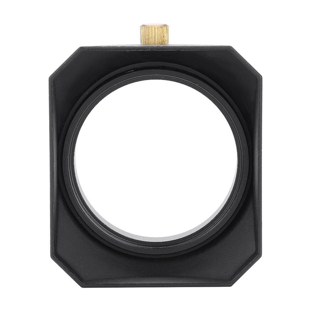 49Mm Square Lens Hood Shade For Dv Camcorder | Plastic Black 3391388369955