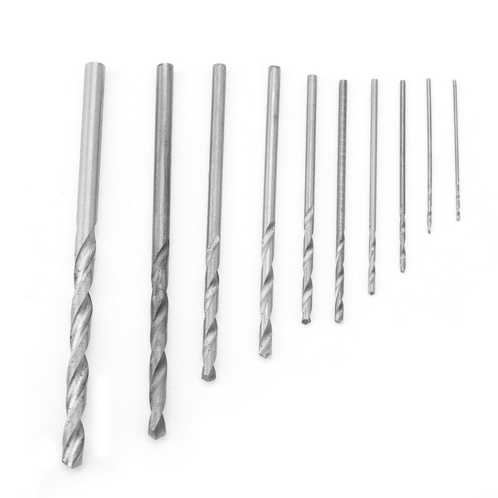 Durable Hss 10Pcs Twist Drill Bits 0.5-3Mm Straight Shank High Speed Steel Set 8251388370199