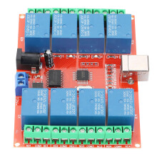 12V 8-Channel USB Relay Module for Home & Industrial Automation