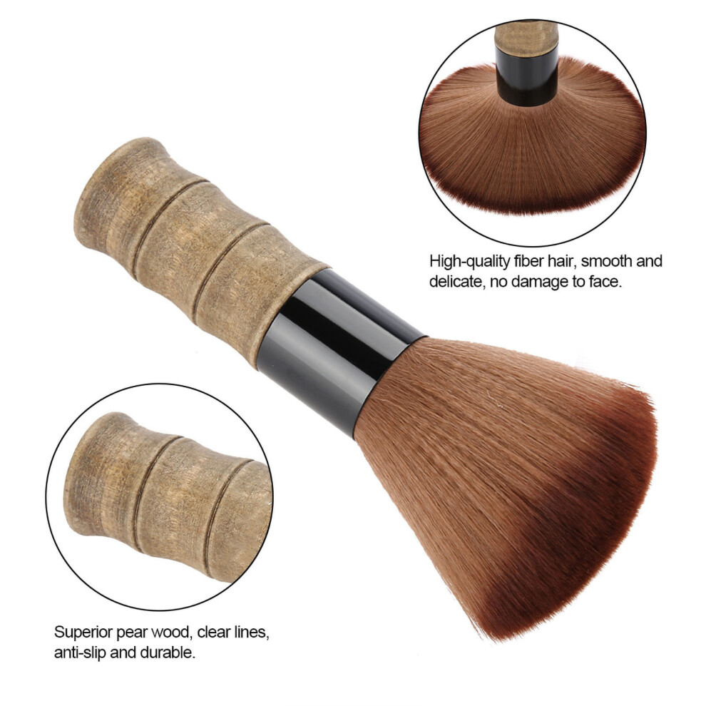 Soft Fiber Hair Cleaning Brush for Face & Neck - 18.5cm, Durable