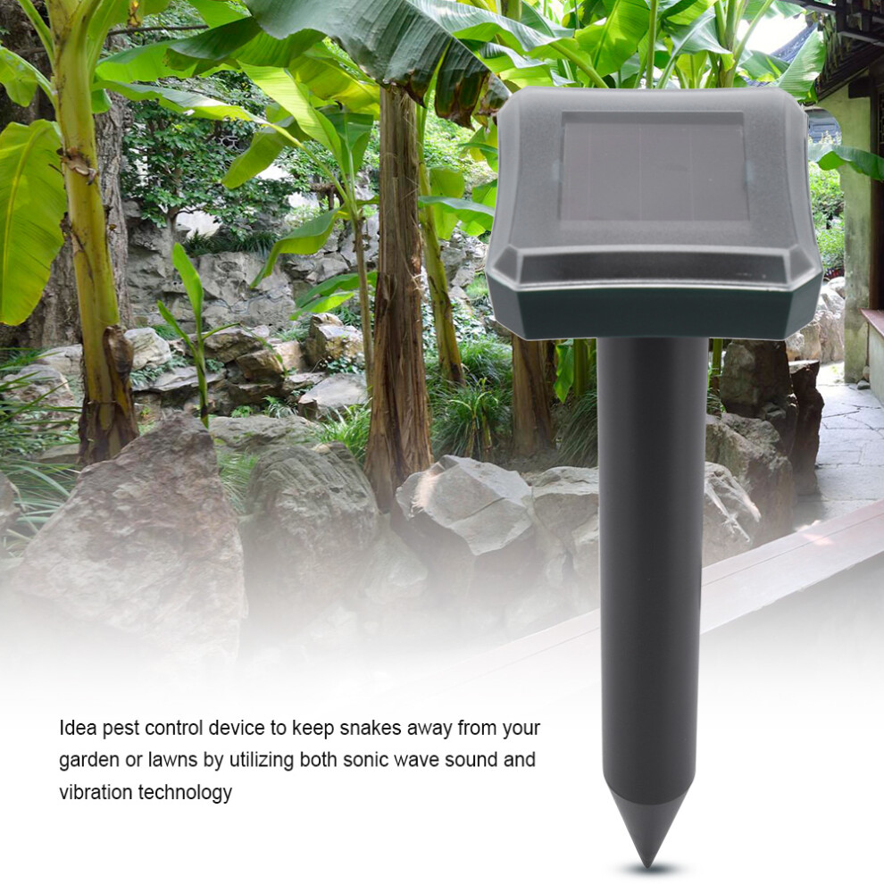 2PCS Ultrasonic Solar Pest Repeller Rodent & Mosquito Repellent Garden Yard