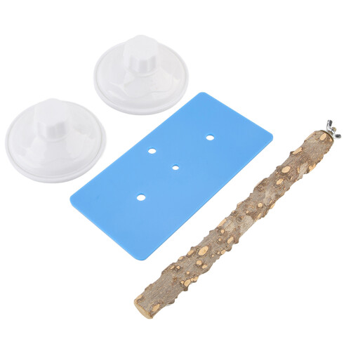 Plastic Bird Shower Rack with Suction Cup – Durable, Reusable, 25cm 1