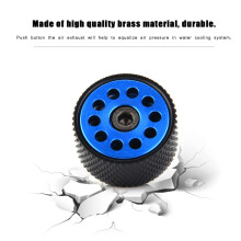 G1/4 Air Exhaust Plug Fitting for Water Cooling System Blue, Durable Brass