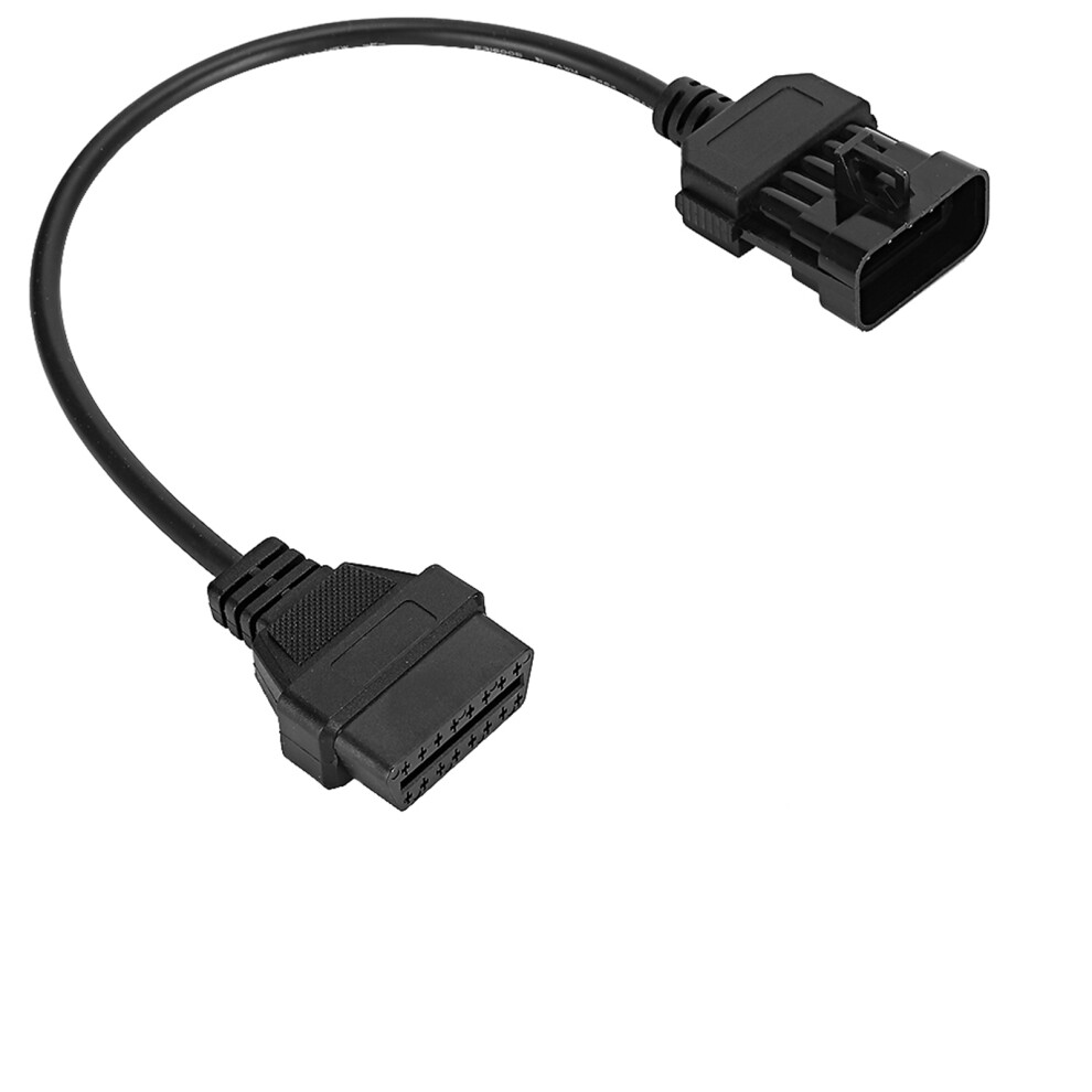 10Pin To 16Pin Obd2 Diagnostic Cable Adapter For Opel Vauxhall, Black 9341392721960
