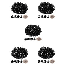 500 Szt. Plastikowe SzydełKowe Oczy BezpieczeńStwa Luzem z 500 Szt. Podkładek do SzydełKowania (0.24 Cala/6 mm)