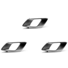3X Left Car Interior Door Inner Handle for Ranger 2012-2021 Everest 2015-2021 BT50 2012-2019 Silver Grey