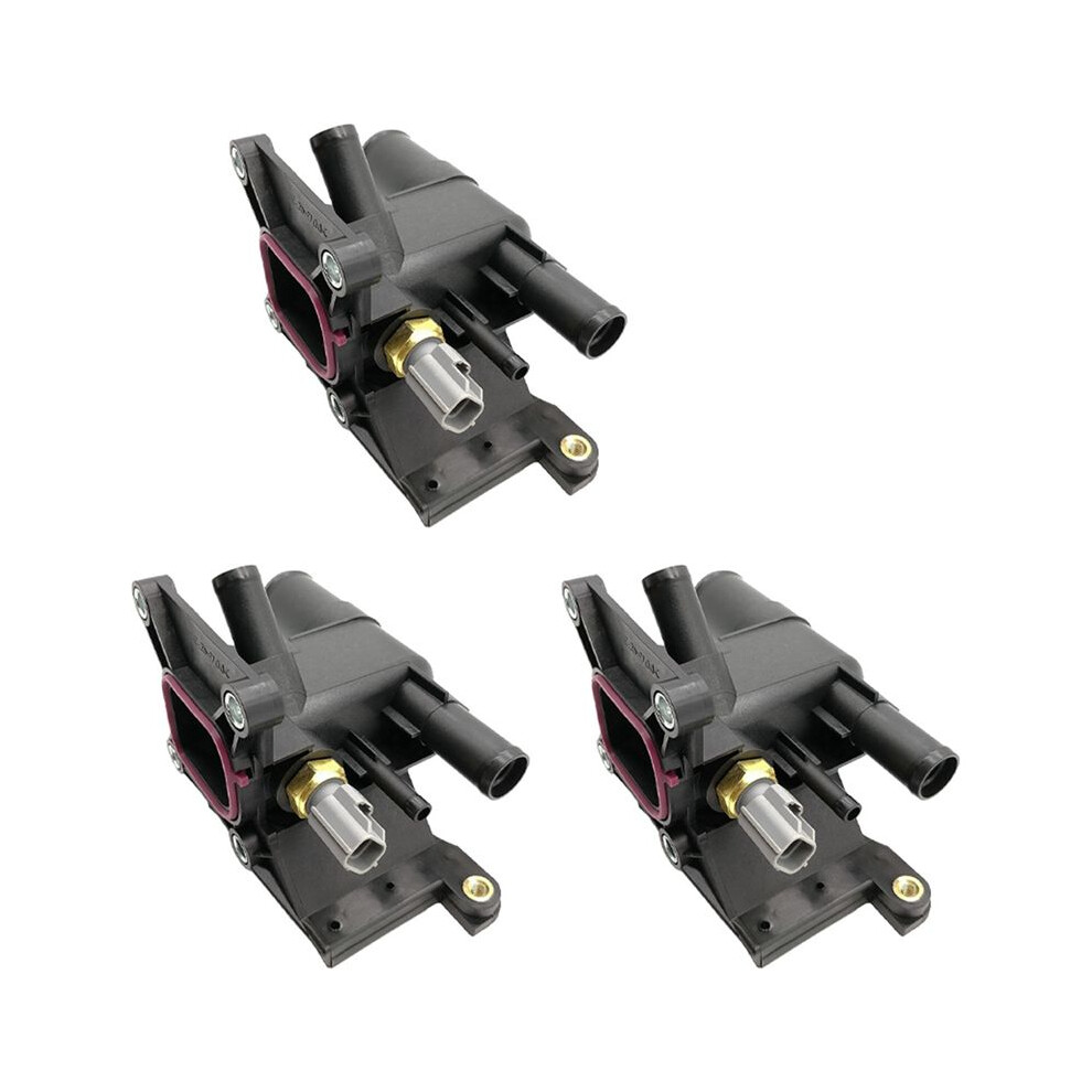 3X New Thermostat Engine Coolant Water Outlet With Sensor For 3 5 6 2006-2013 2.0L-L4 Lf941517z 6032150340433
