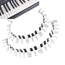 Etichette per Note del P Piano Colorate e Appiccicose da 88 Tasti per Principianti e Bambini, Design Rimovibile