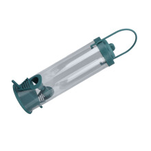 Transparent Tube Hanging Bird Feeder 2-Port