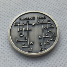 2X CW Morse Code Commemorative Coins CW Training Coin Morse Code Training Coin for Novice Radio Enthusiasts