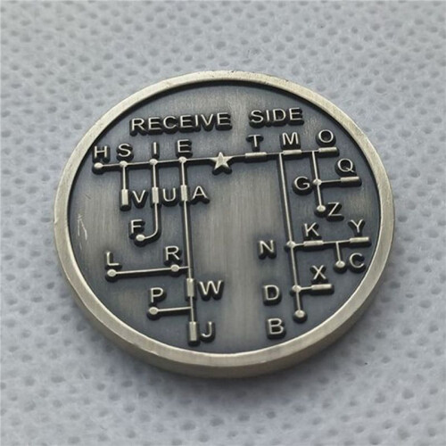 2X CW Morse Code Commemorative Coins CW Training Coin Morse Code Training Coin for Novice Radio Enthusiasts
