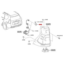 4X 81536-60C30 Car LED Taillight Module Uint for Land 2017-2022 Rear LED RR Combination Assembly