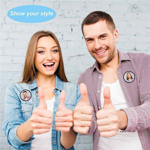 64 Pieces Sublimation Patch Blanks Quality Fabric Iron- Circular Blank Patch for Clothes, Hats, Uniforms, Backpacks 2