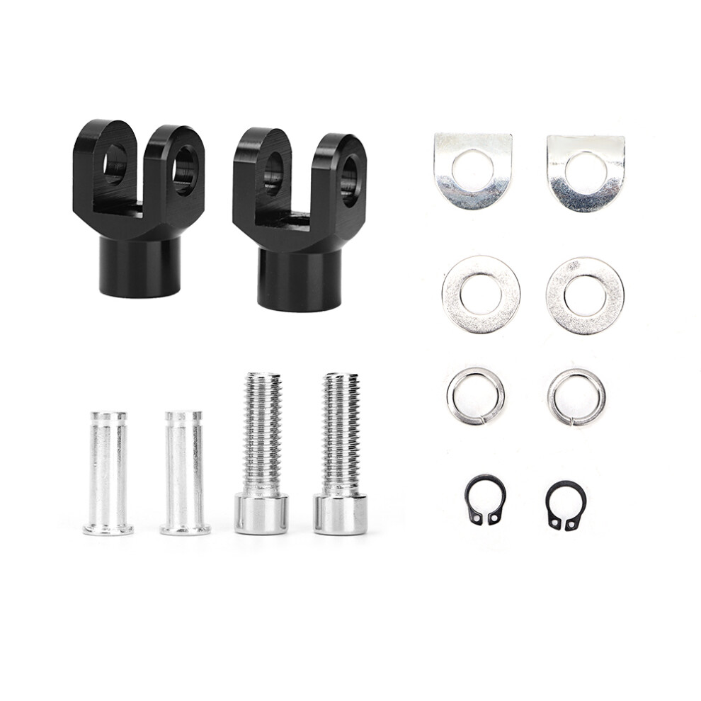 Aluminium 29Mm Motorcycle Footpegs Kit Black 7340572810373