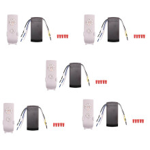5X Universal Ceiling Fan Lamp Remote Control Kit AC 220V Timing Setting Adjuste Wind Speed Transmitter Receiver
