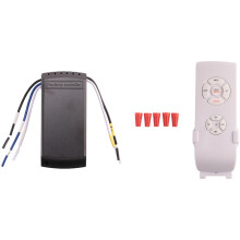 5X Universal Ventilator Hängt Am Decken Lampen Fern Bedienungs Kit AC 220 V Zeit Einstellung Schalter Einstellung Wind Geschwindigkeit Sender