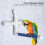 Removable Parrot Shower Suction Perch 6