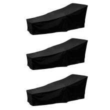 3 Pack Outdoor Sun Lounger Cover, Waterproof Garden Wicker Chair Sunbed Cover, Terrace Furniture Protection Layer